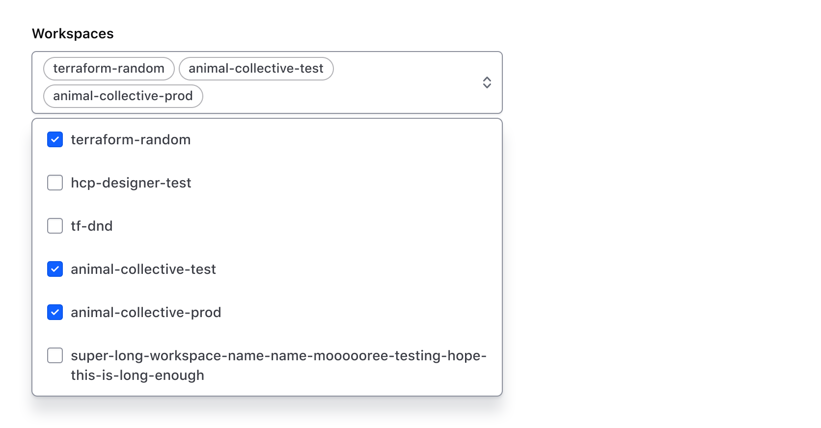 Showing the list's width matching the trigger's